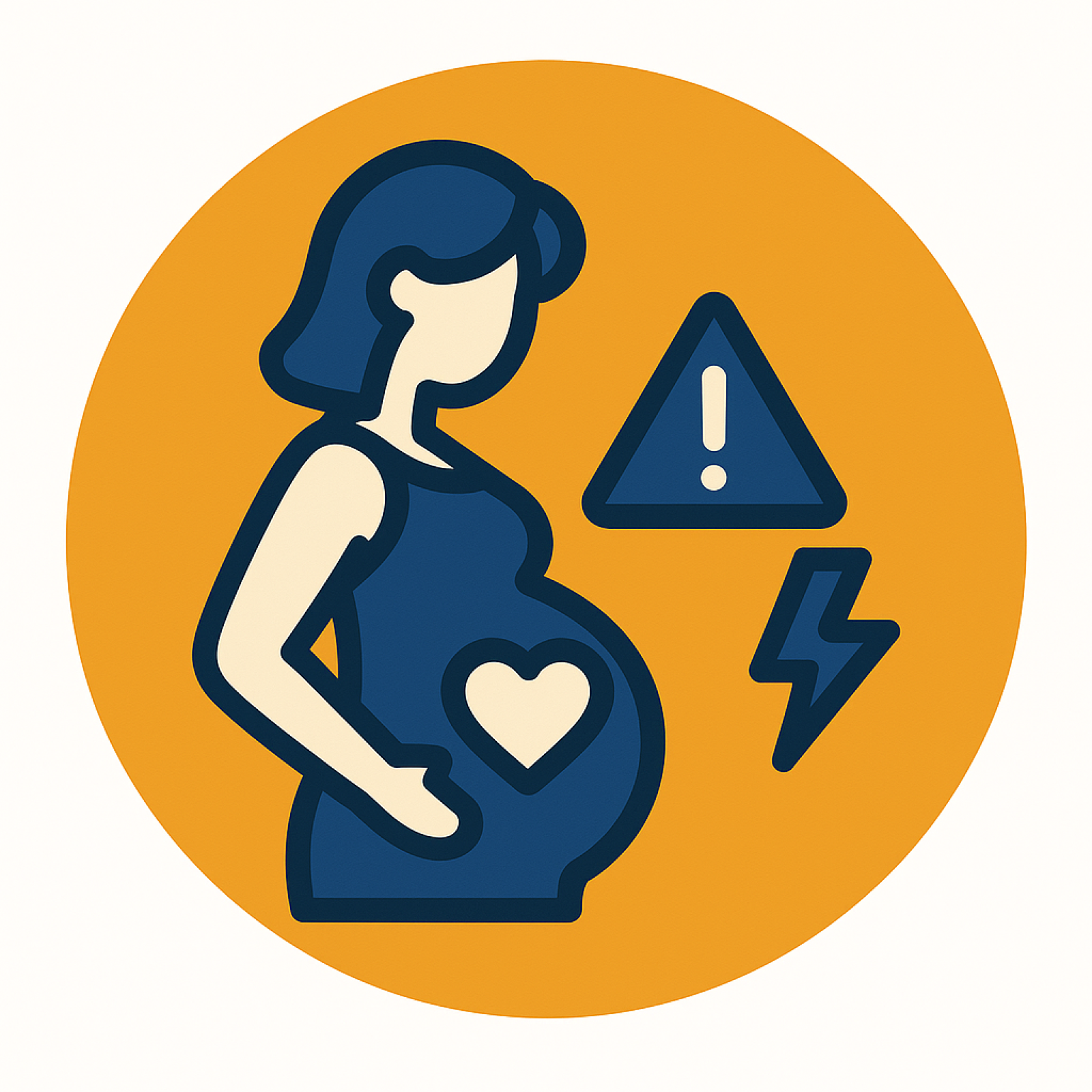 Dangerous conditions during and after pregnancy icon