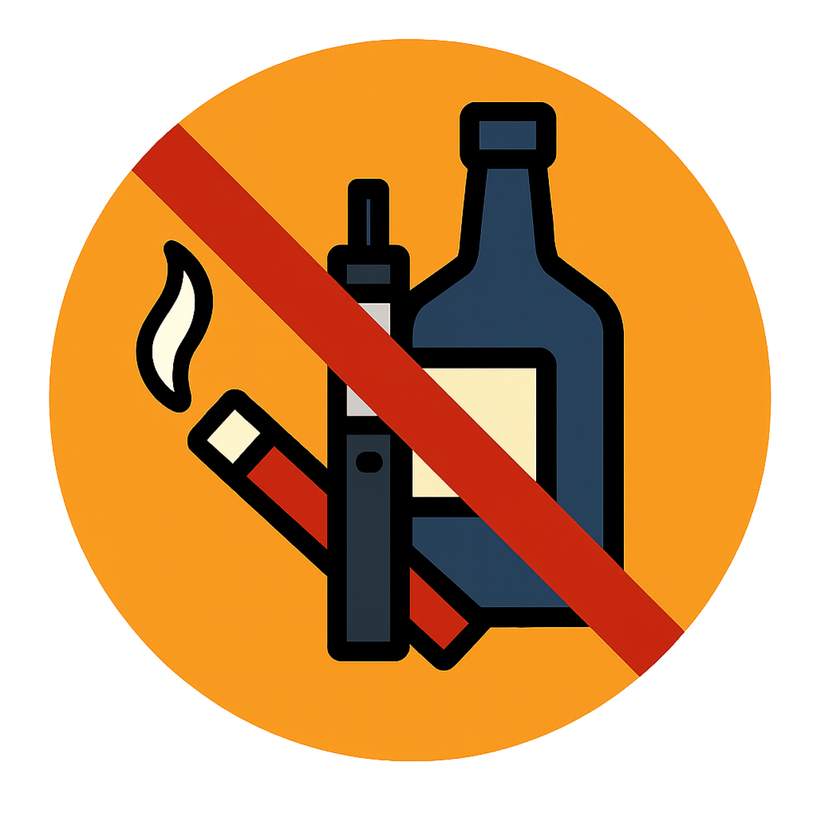 Kicking unhealthy habits icon