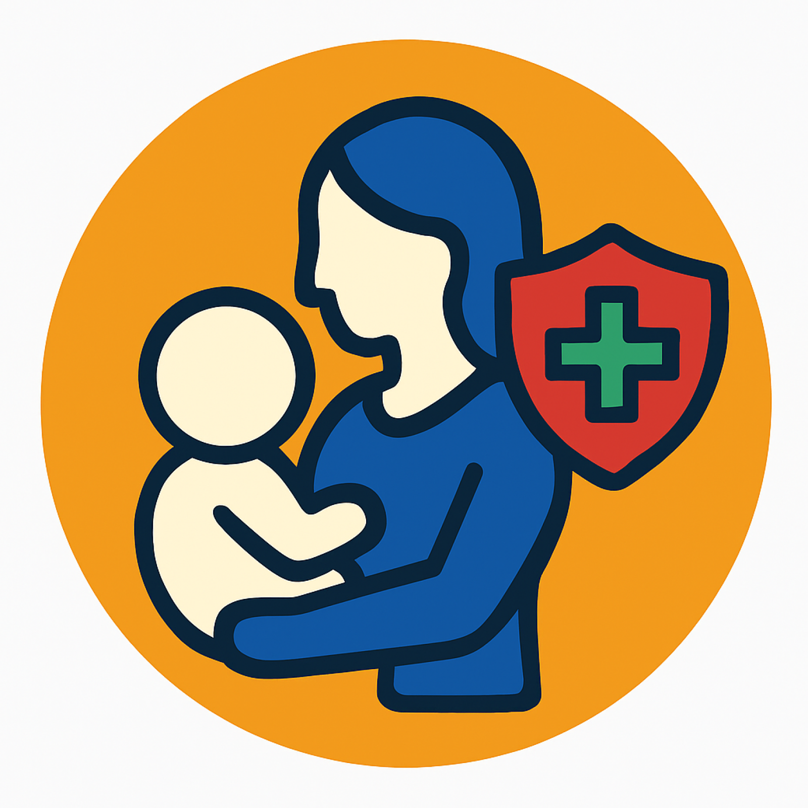 Post-partum checkups and well-child visits icon